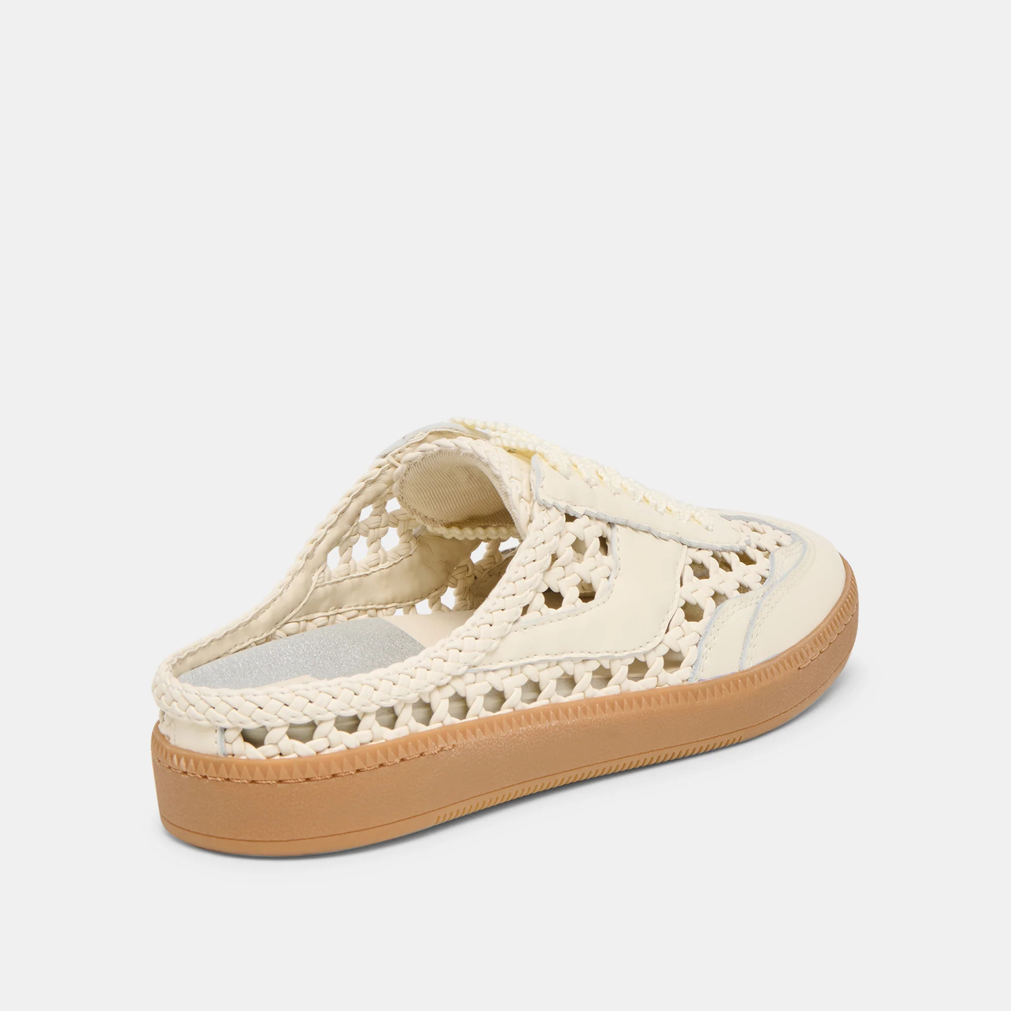 Notice Slide Woven Off White Woven Stella Sneakers | Dolce Vita | DolceVita.com