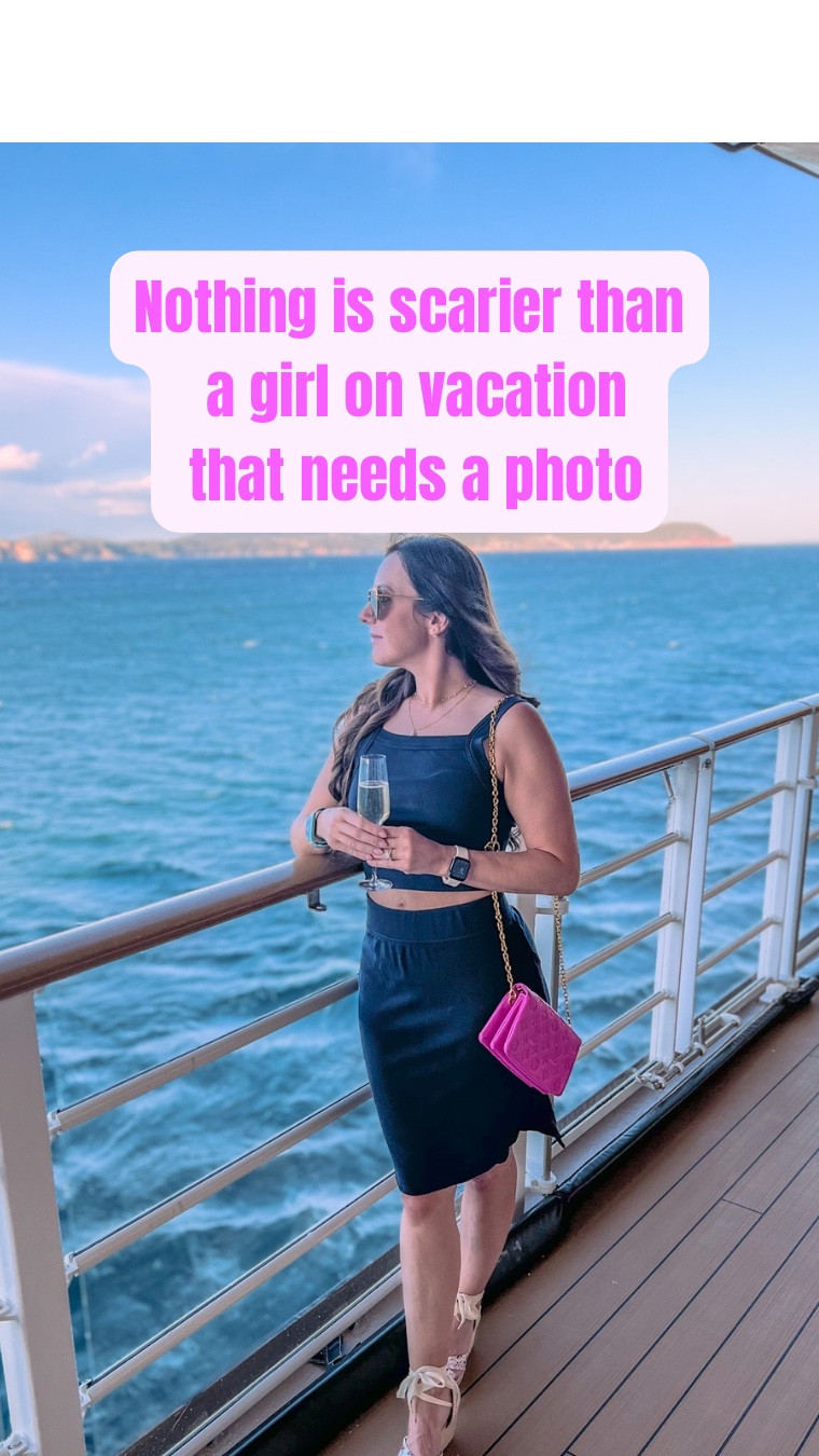 nothing is scarier than me on vacation when I need a photo 😅

this navy set is one of those outfits that always makes it in my suitcase — easy, flattering, and I can rewear it a few different ways without thinking about it
-I’m 5’6”, 135 lbs, top M/skirt M

💋linked it here for you 🤍

#LTKTravel #LTKmomlife #LTKOver40