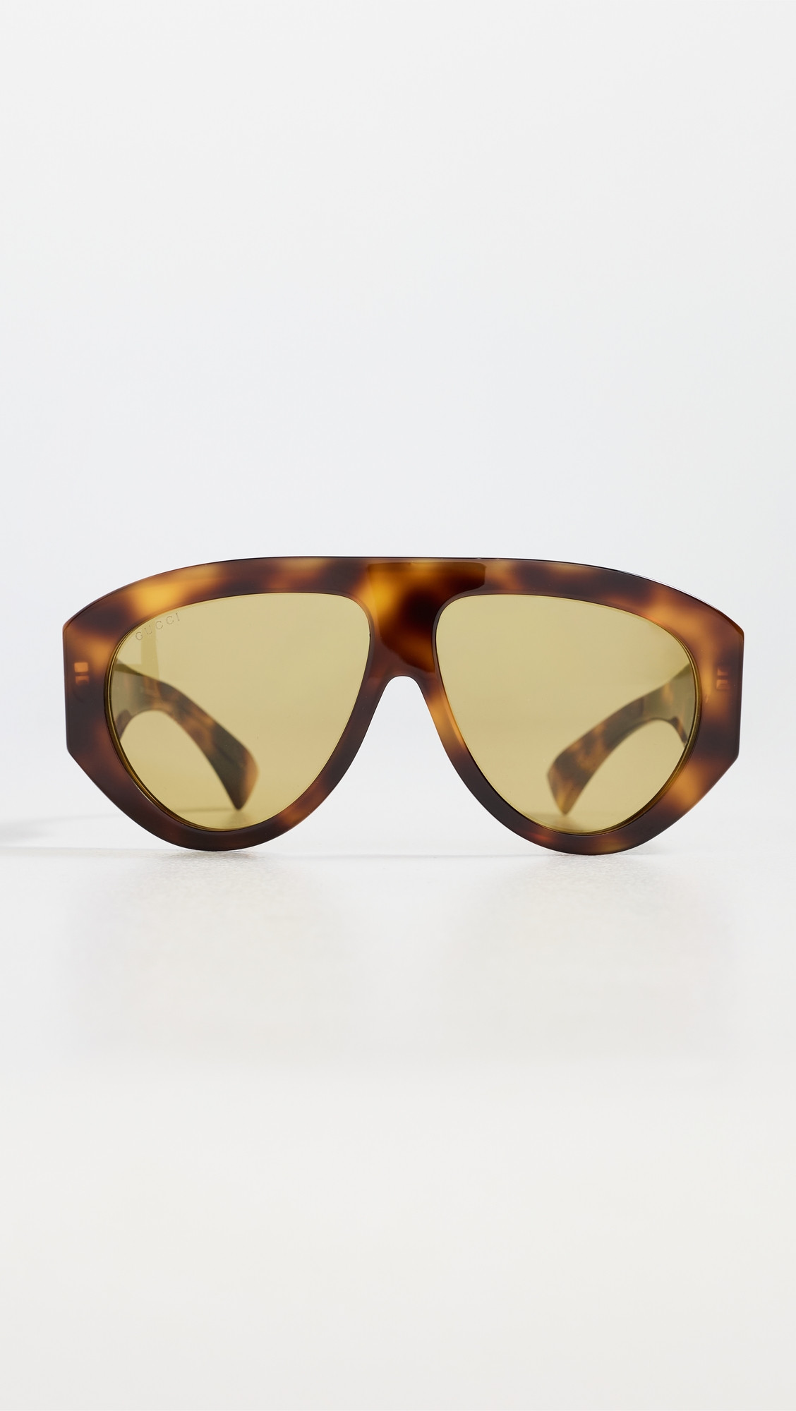 Gucci Signoria Sunglasses Havana-Havana-Green One Size | Shopbop
