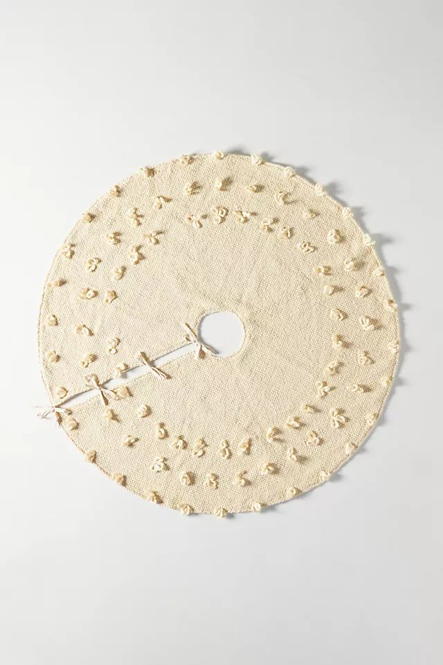 Cozy Bobble Tree Skirt | Anthropologie (US)