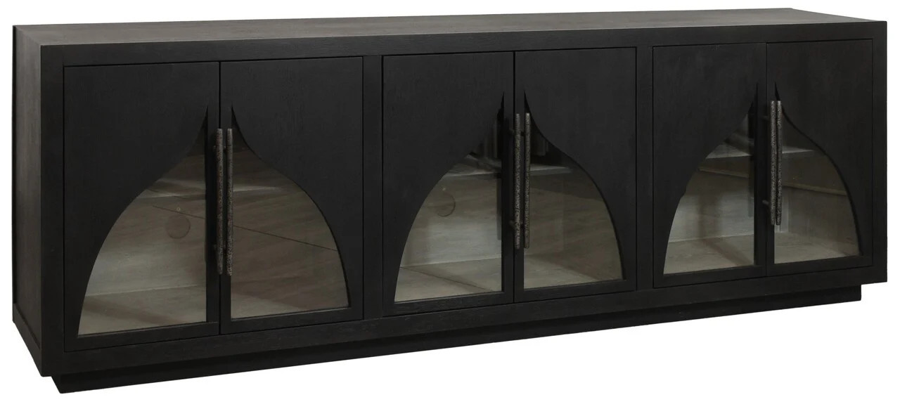 Kate 6-Door Sideboard In Dark Brown | 1stopbedrooms