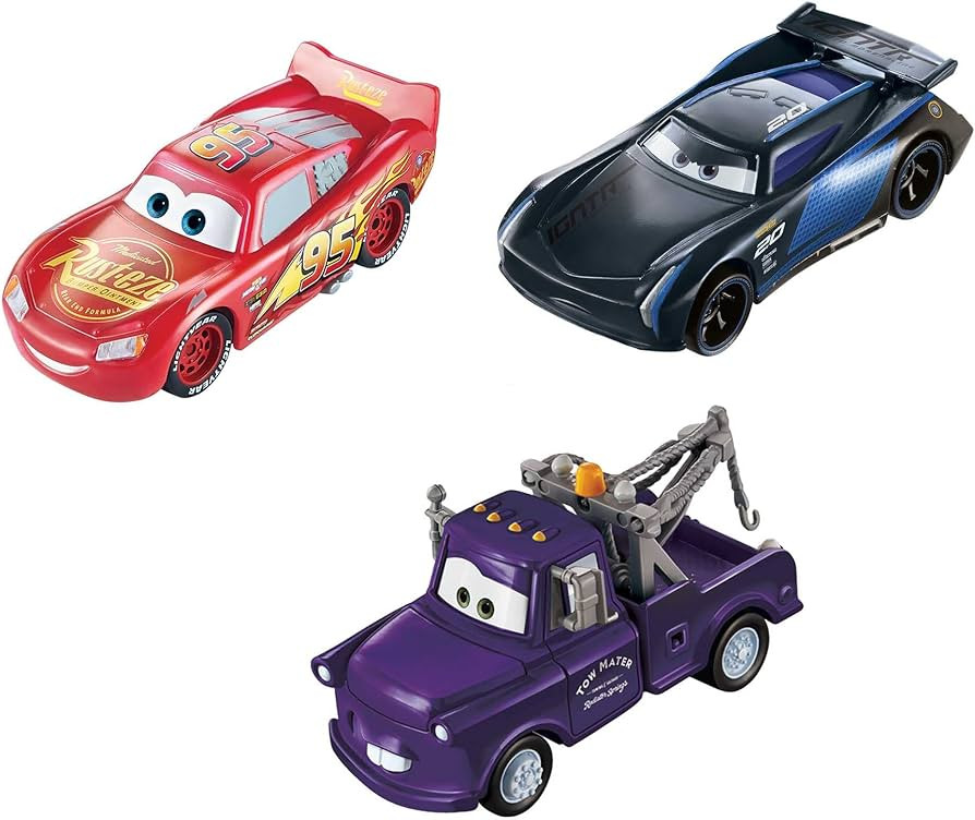 Disney and Pixar Cars Toys, Color Changers 3-Pack Vehicles with Lightning McQueen, Mater and Jack... | Amazon (US)