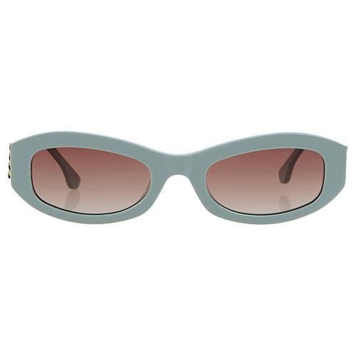 G by Giuliana Positano Slim Rectangle Sunglasses - Green | HSN