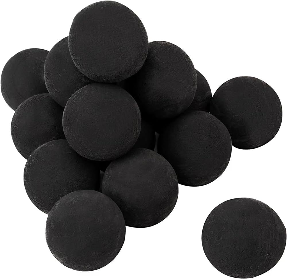 Skyflame Ceramic Fire Balls, Set of 15 Round Fire Stones Set for Indoor and Outdoor Fire Pits or ... | Amazon (US)