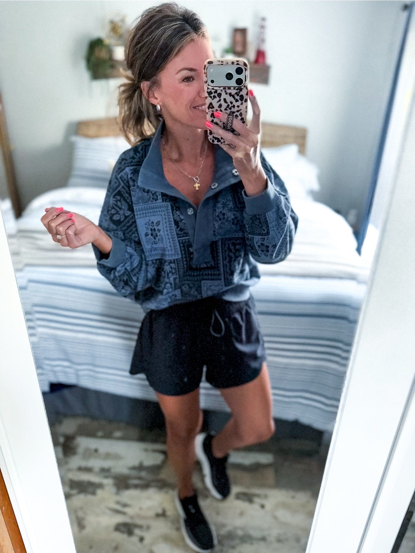 Happy Saturday ☀️ Off to meet friends to play pickleball. 
Sweatshirt/ small (runs a little big)
Shorts/ medium (my favorite athletic shorts)

#LTKSeasonal #LTKActive #LTKootd