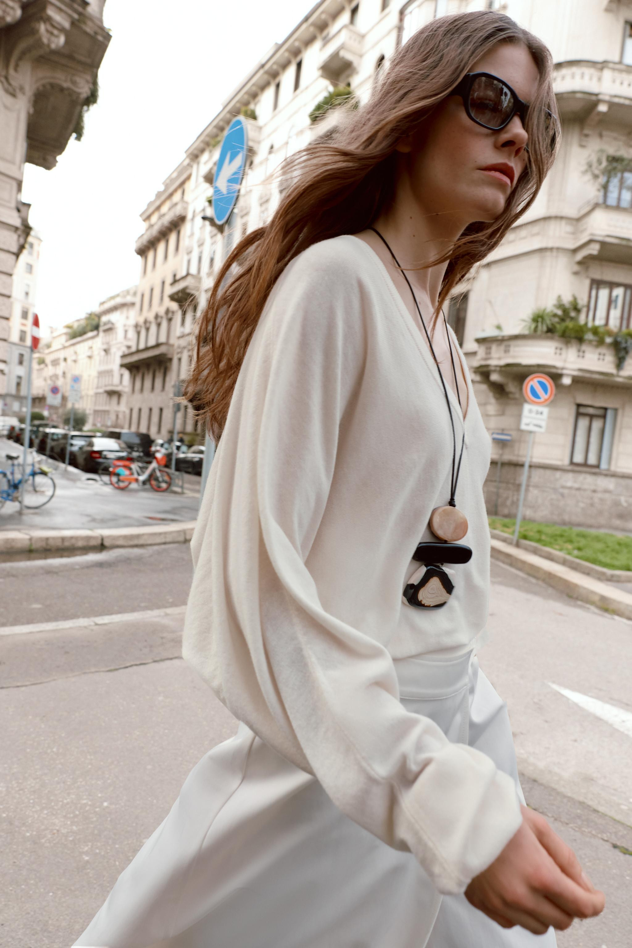 LEATHER RESIN CORD NECKLACE | Zara US