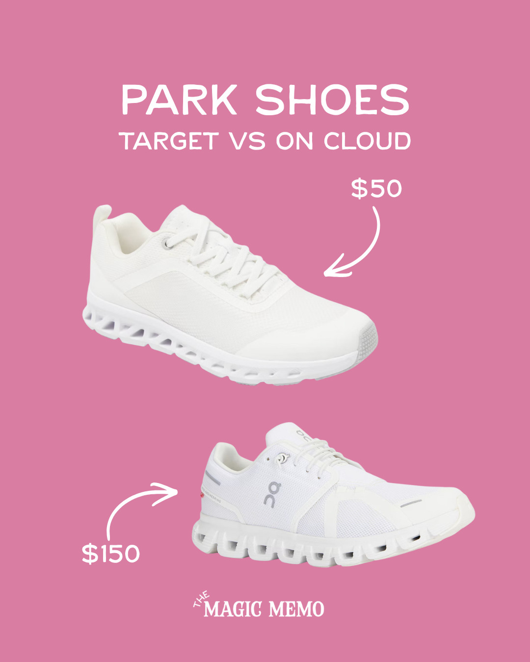 Target vs On Cloud: Which Park Shoes Are Worth It? 👟
The $100 question every Disney planner asks! Here's my honest breakdown:
Target Sneakers ($50):
✨ Amazing cushioning for the price
✨ Lightweight & breathable
✨ Perfect for 2-3 day trips
✨ Don't look bulky on petite frames
✨ Budget-friendly option that actually holds up
On Cloud ($150):
✨ Cloud-like cushioning (seriously life-changing)
✨ Worth it for frequent park visitors
✨ Best if you have foot/knee issues
✨ Investment piece that lasts
✨ Still sleek on smaller feet (I'm 5'2", size 6!)

Which would you pick for your next park day? 💕
#DisneyParkShoes #TargetFinds #OnCloud #PetiteDisney #DisneyWorldTips #BudgetDisney #DisneyParkOutfit #ComfortableShoes #DisneyWorldOnABudget #PetiteStyle #DisneyTravel 

 #LTKSeasonal #LTKPetite #LTKTravel
