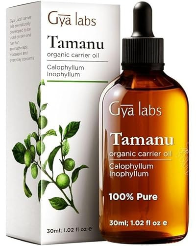 Gya Labs Organic Tamanu Oil For Skin & Face - 100% Pure Natural Unrefined Tamanu Carrier Oil for Hair - Soothing & Renewing (1 Fl Oz) | Amazon (US)