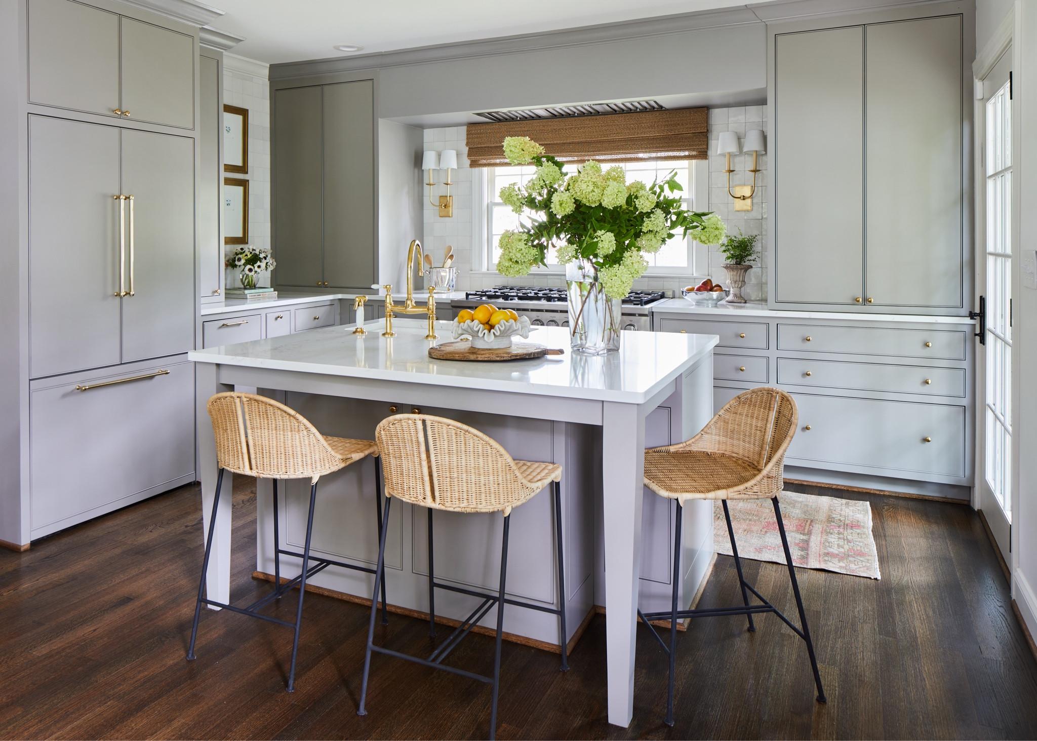 The perfect kitchen! We love how it's clean and bright without being all white! These barstools are on sale as a set! 

#LTKhome #LTKsalealert