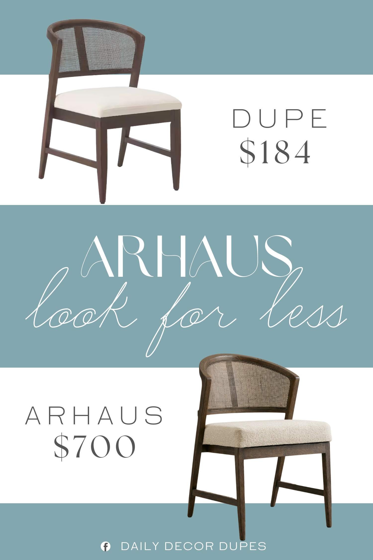 Inspired by Arhaus Dining Side Chair. Modern Rustic Dining Chair. Rustic Contemporary Dining Chair. Upholstered Dining Side Chair. Woven Cane Dining Chair. Cane Back Side Chair. Rattan Back Dining Chair. Handwoven Dining Chair. Armless Dining Chair. 

Home more affordable option find copy cat similar look for less budget friendly affordable cheap cheaper beautiful pretty. Clearance sale coupon code discount code promo code luxury lookalike look a like Inspo inspiration inspired by idea ideas Love like these? I share multiple every day in my FB group.
#arhausinspired #diningchair #sidechair #canechair #armlesschair #rattanchair #upholsteredchair #diningroominspo #furniturefinds 

 #LTKHome