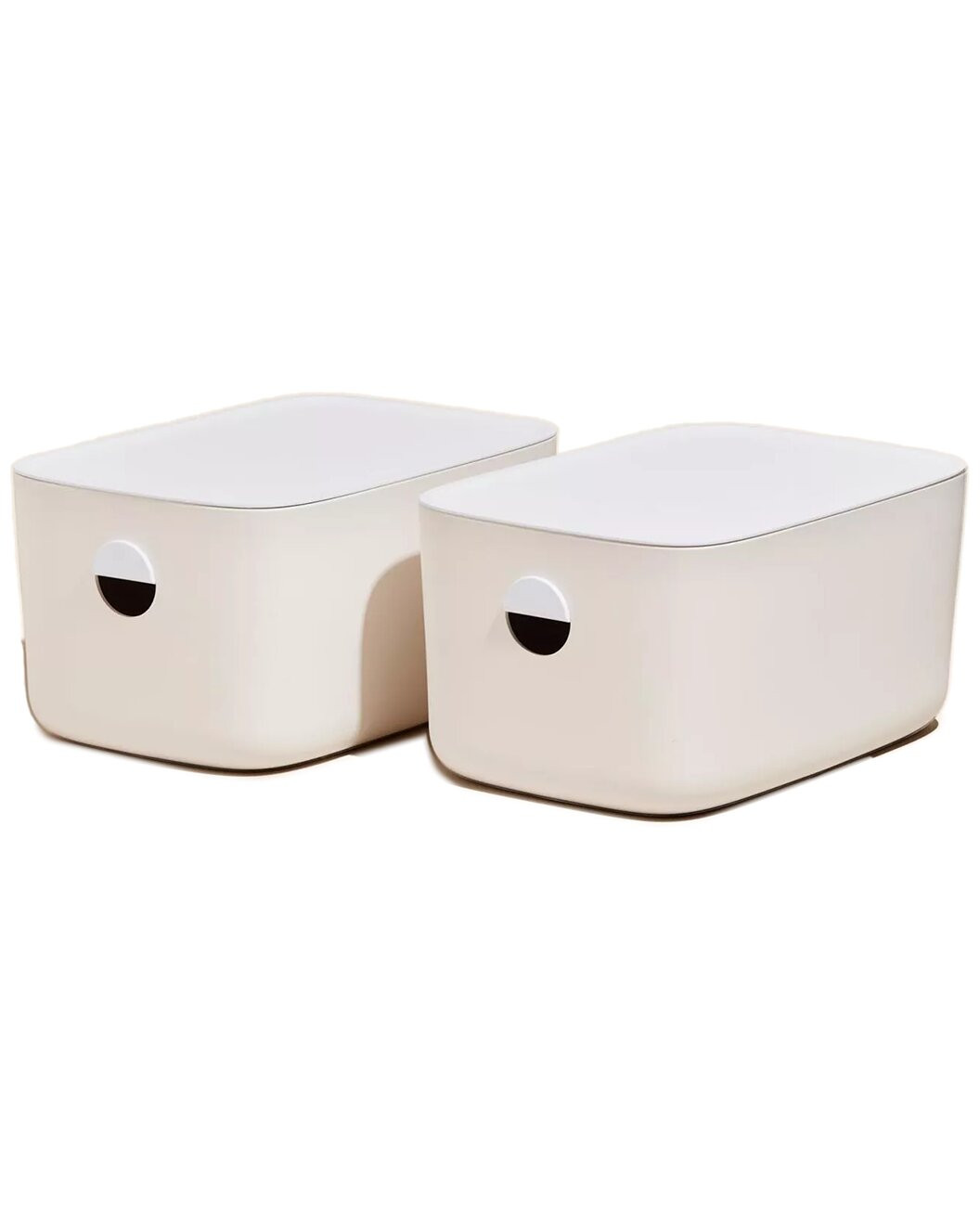 Set of 2 Large Storage Bins with Lids | Gilt & Gilt City