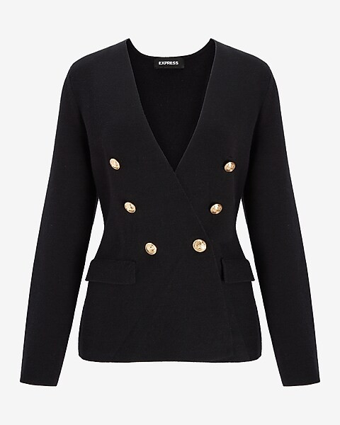 Double Breasted Sweater Jacket | Express