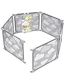 Skip Hop Baby Playpen: Expandable or Wall Mounted Play Yard with Clip-On Play Surface, Silver Lining | Amazon (US)