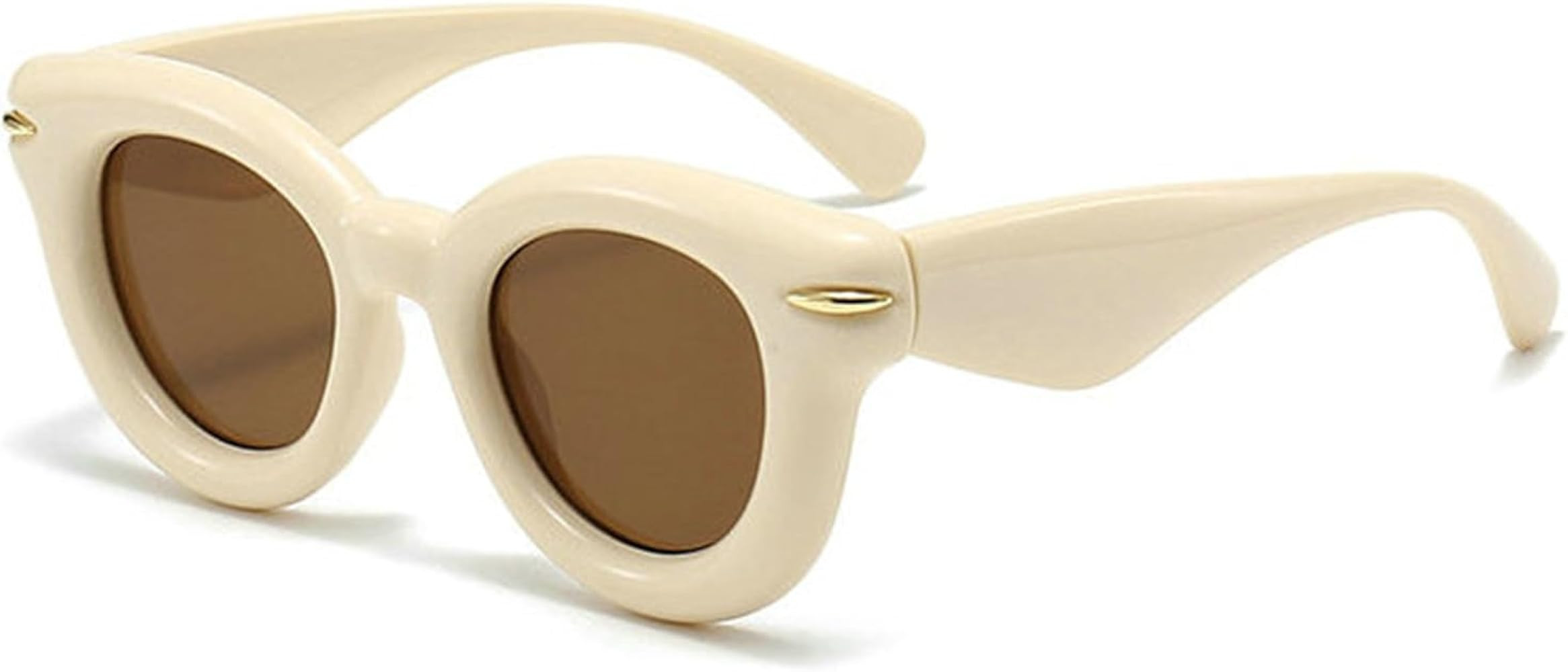 willochra Oversized Cat Eye Sunglasses for Women Cute Oval Thick Frame Cateye Sun Glasses Chic Re... | Amazon (US)