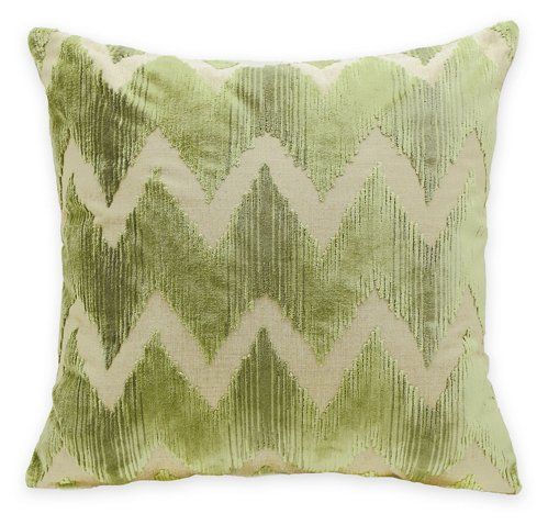 Mary 22x22 Pillow, Green Velvet | One Kings Lane