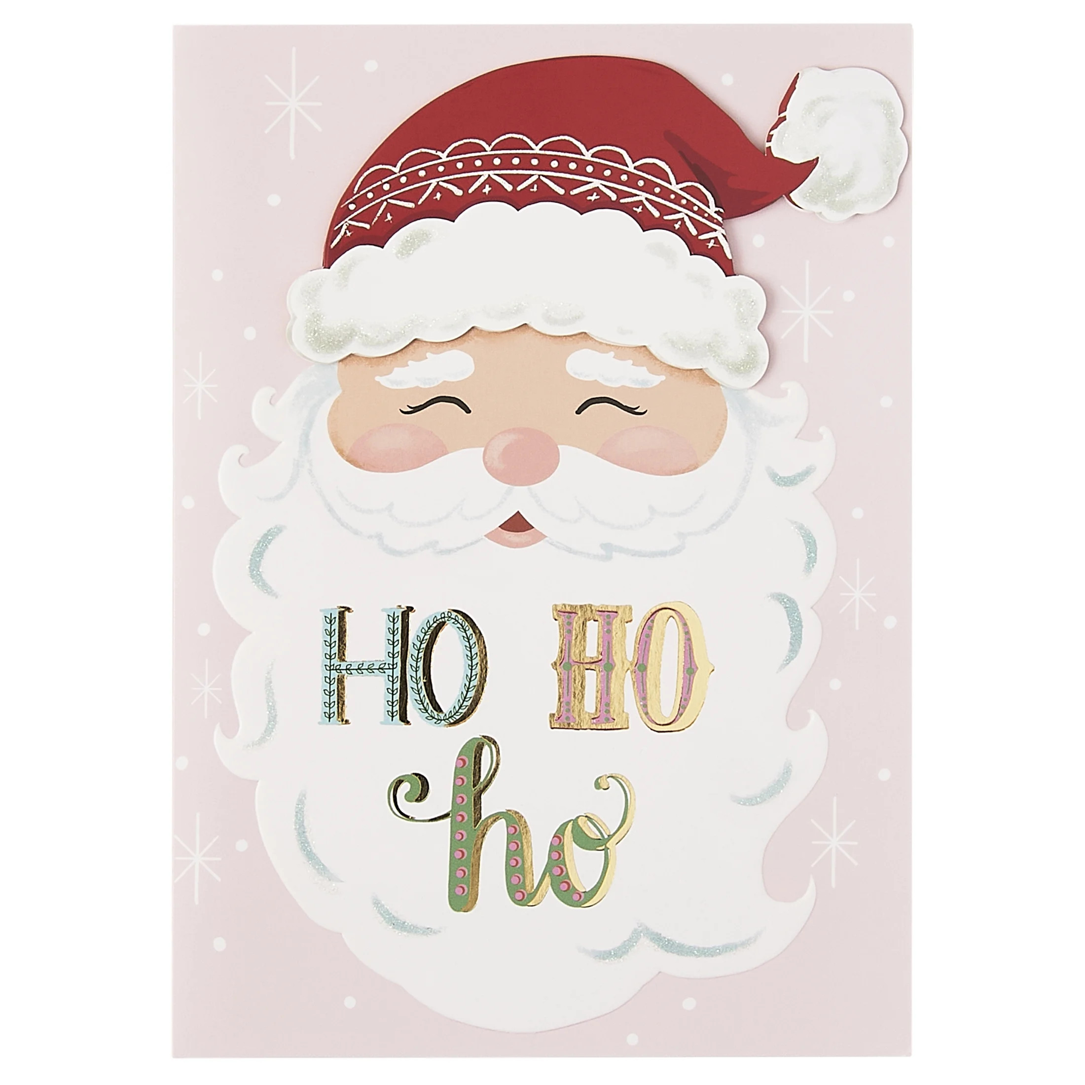 Multicolor Jolly Santa Christmas Greeting Cards with Envelopes, 5.5" x 8", 24 Count, by Holiday T... | Walmart (US)