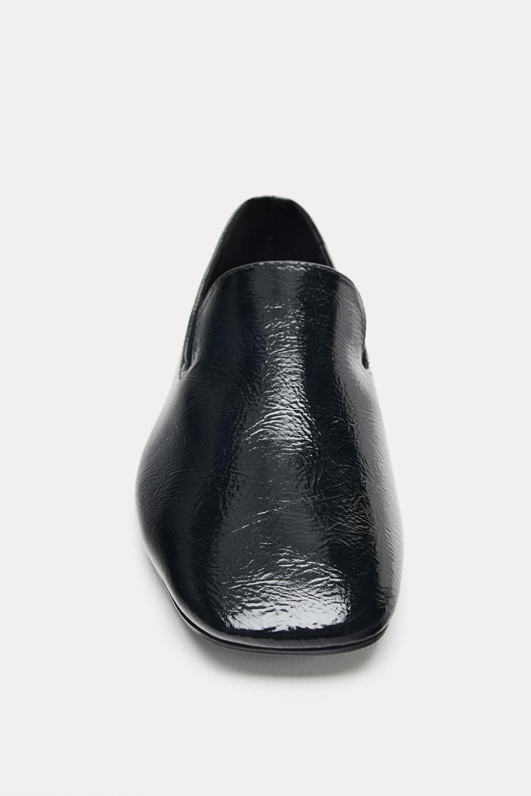 PATENT-EFFECT LOAFERS | Zara UK