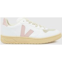 VEJA V-10 Trainers in White & Pink | Schuh