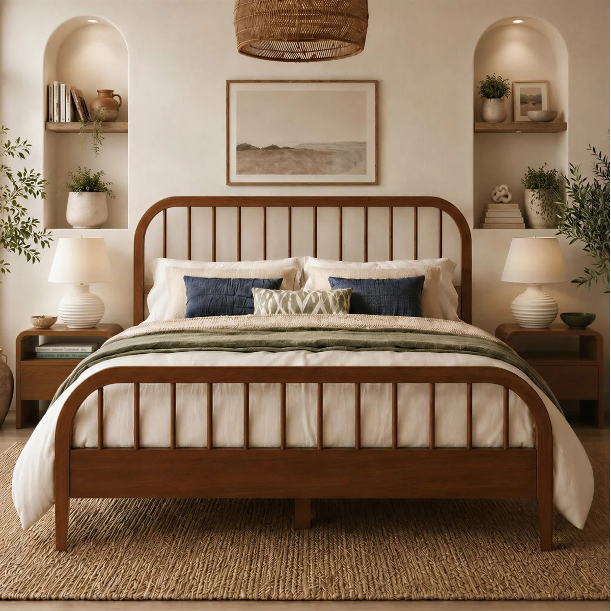 Anderson Solid Wood Spindle Bed Frame | Wayfair North America