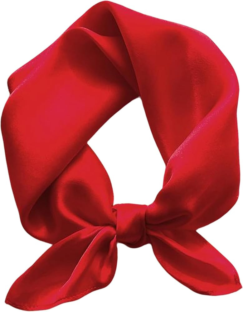 Onllh 100% Mulberry Silk Scarf for Women Hair Lightweight Square Neckerchief Wrap For Head Scarve... | Amazon (US)