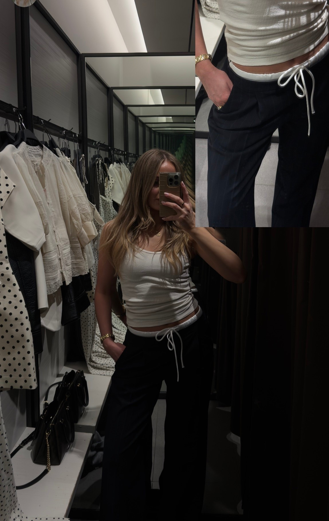 Double waistband pants 