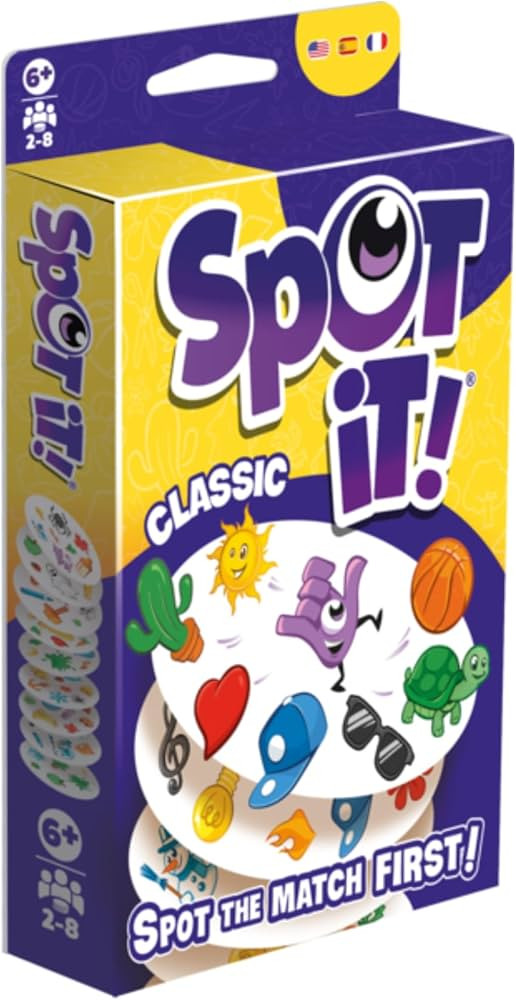 Asmodee Spot It! Classic Card Game (2024 Refresh) - Pocket Eco Edition, 5-in-1 Visual Perception ... | Amazon (US)