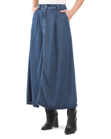 Cara Full Maxi Denim Skirt For Women | TJ Maxx