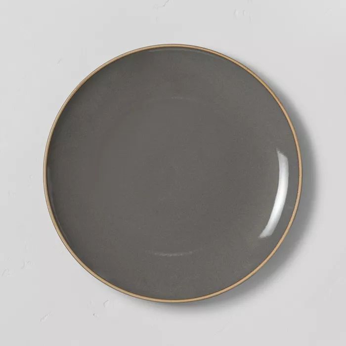 Stoneware Exposed Rim Dinner Plate Gray - Hearth & Hand™ with Magnolia | Target
