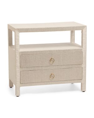 Rafia 2 Drawer Side Table | Bedroom | Marshalls | Marshalls