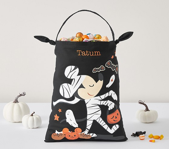 Disney Mickey Mouse and Friends Glow-in-the-Dark Halloween Pillowcase Treat Bag | Pottery Barn Kids