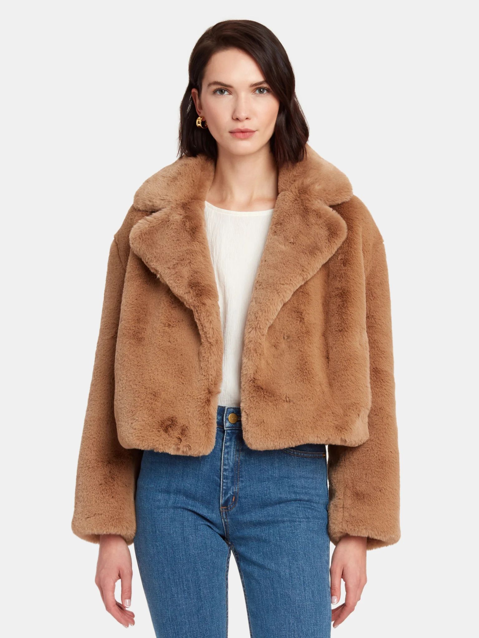 Janet Faux Fur Crop Jacket | Verishop