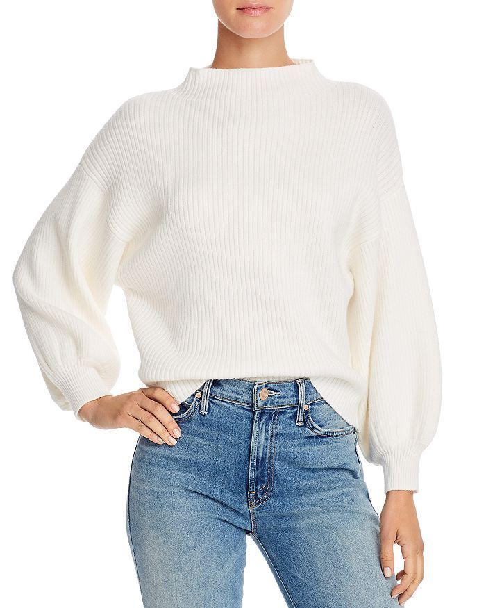 Funnel-Neck Ribbed Sweater - 100% Exclusive | Bloomingdale's (US)