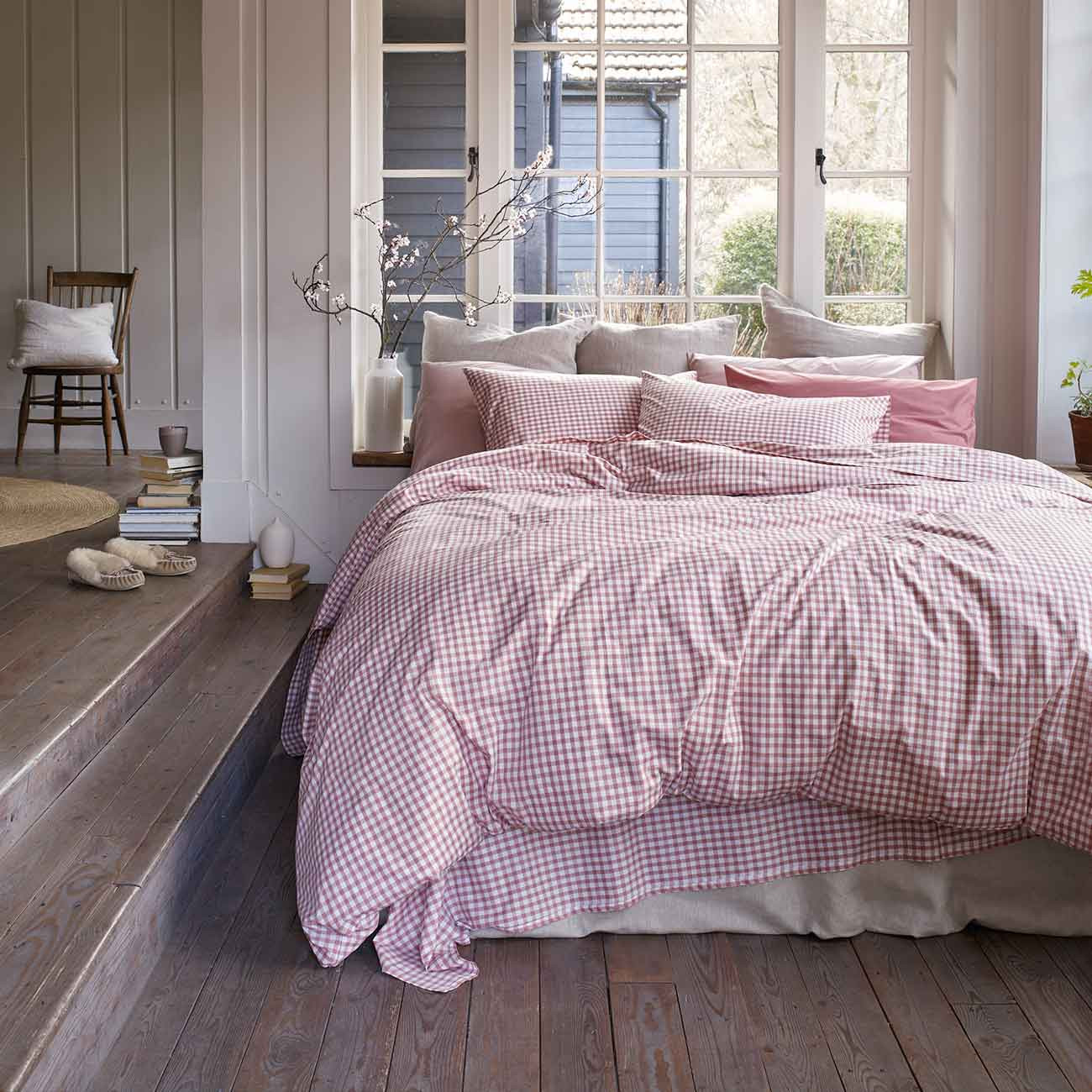 Red Dune Small Gingham Cotton Percale Bundle | Piglet