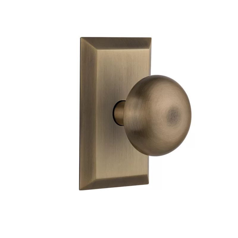New York Privacy Door Knob with Studio Plate | Wayfair Professional