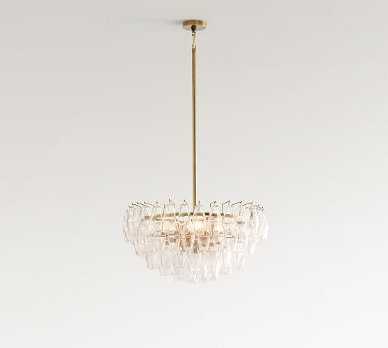 Florence Crystal Round Chandelier (29"-38") | Pottery Barn (US)