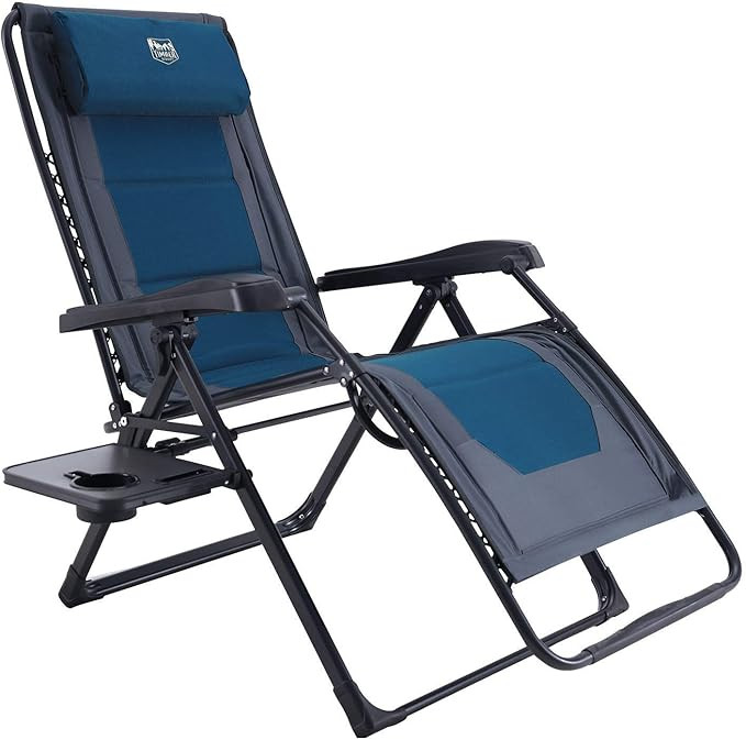 TIMBER RIDGE Zero Gravity Chair Oversized Recliner 350lbs Capacity Patio Lounge Chair Padded Lawn... | Amazon (US)
