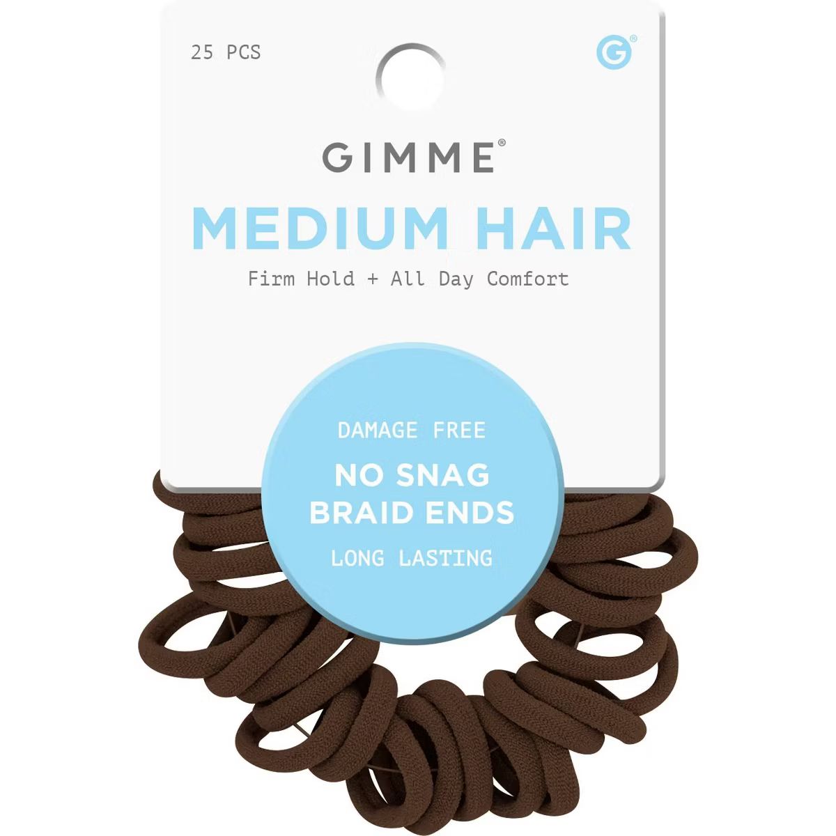 Gimme Beauty Medium No Snag Braid End Hair Tie Bands - 25ct | Target