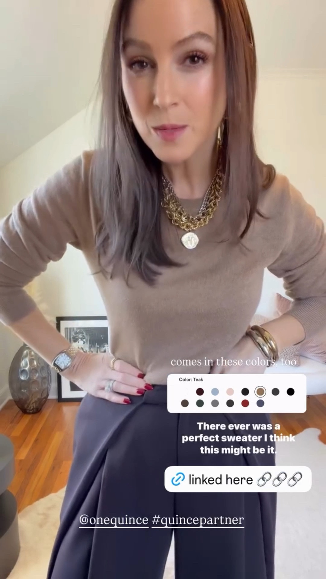 The perfect lightweight sweater. So versatile. True to size. 

@onequince #quincepartner