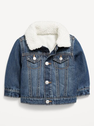 Unisex Sherpa-Lined Jean Jacket for Baby | Old Navy (US)