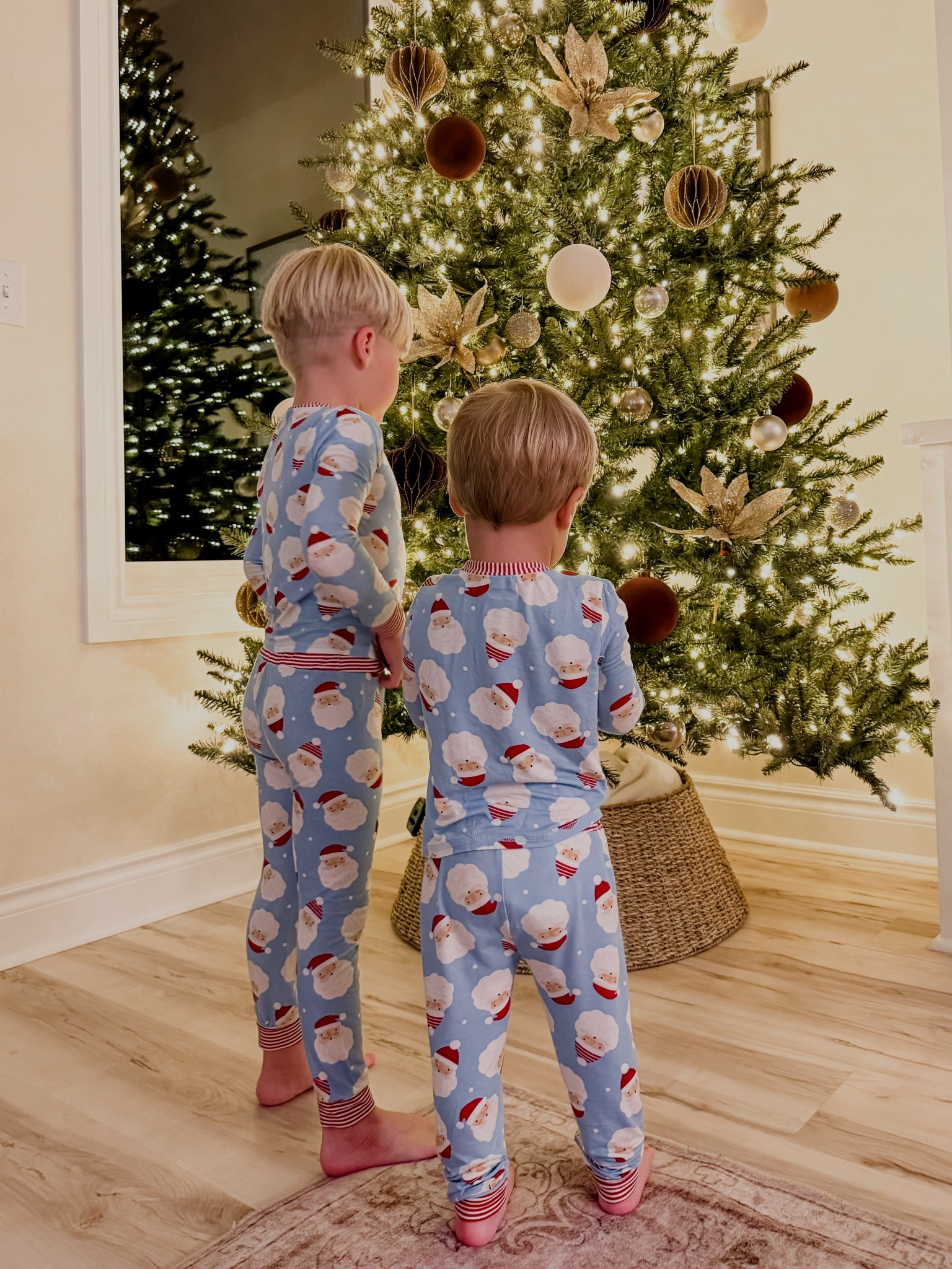 Glow in the dark bamboo Santa pajamas 🎅🏼 kids pajamas • baby pajamas 

#LTKKids #LTKBaby #LTKHoliday