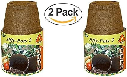 PLANTATION PRODUCTS Jp508 Round Peat Pot, 5-Inch, 6-Pack (2) | Amazon (US)