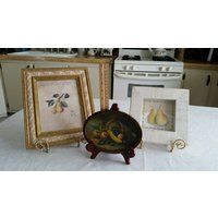 Vintage Framed Art Pears & Fruit Collection - Botanical Jargonelle Pear Villeneuve 3D Shadow Box 193 | Etsy (US)
