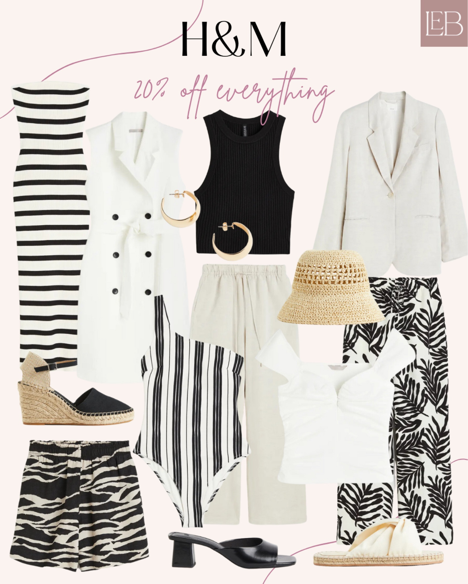 H&M 20% off everything sale! 

Vacation, spring break, poolside, womens fashion, sale, on sale, clearance, linens, neutral, summer fashion. 

#LTKFind #LTKsalealert #LTKtravel