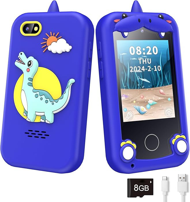 Kids Phone for Boys,Toys for 3-10 Year Old Boys Girls,Christmas Birthday Gifts for Girls,Toddler ... | Amazon (US)