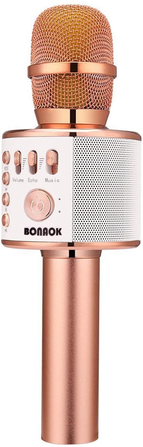 BONAOK Wireless Bluetooth Karaoke Microphone,3-in-1 Portable Handheld Karaoke Mic Speaker Machine... | Amazon (US)