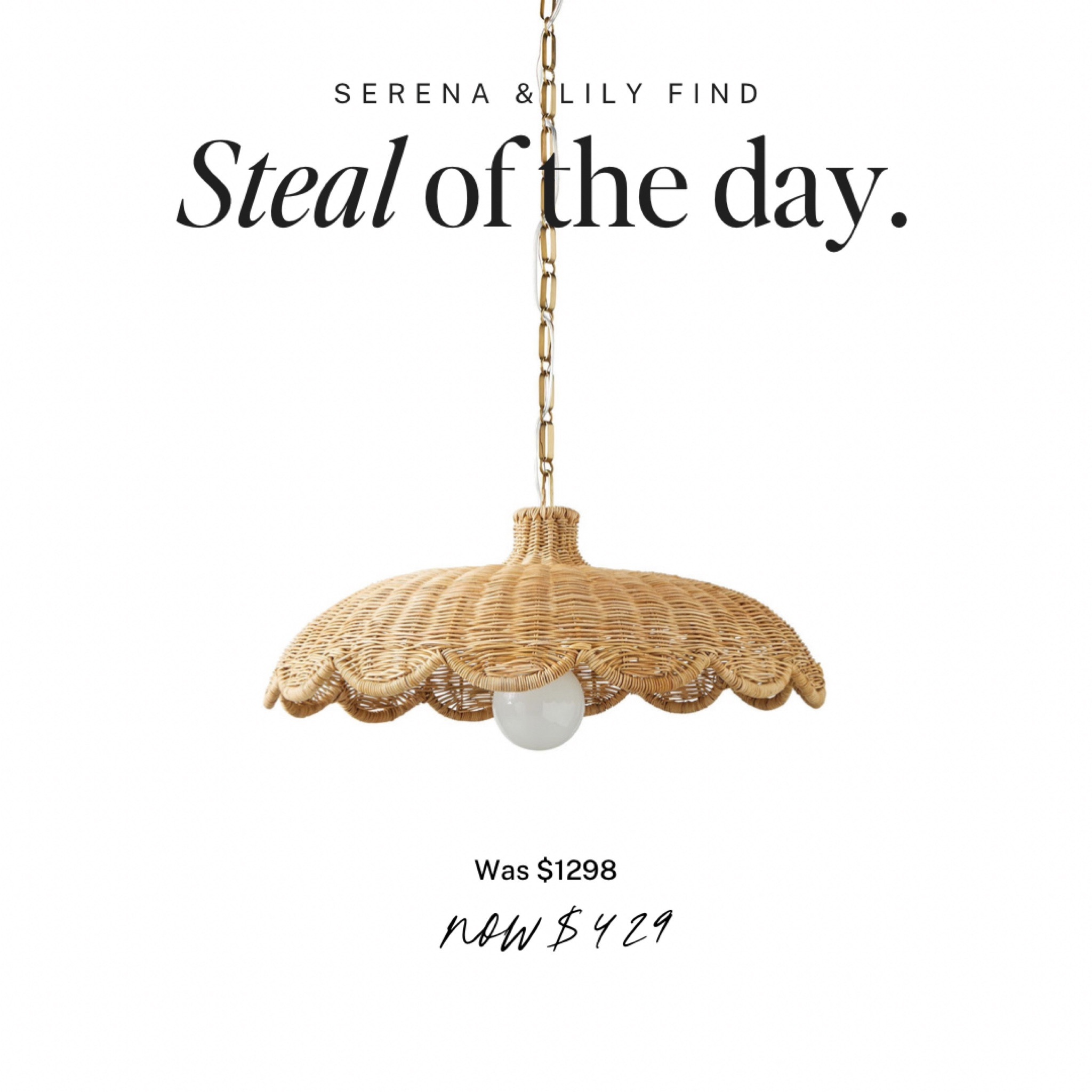 Serena & Lily steal of the day: 67% off.

oastal finds, chinoiserie, blue and white, neiman marcus, nordstrom, belk, modern, bold, pop of color, anthro, anthropologie, home goods, marshalls, bloomingdales, serena lily, tabletop, table setting, set the table, summer decor, entertaining inspo, weekend sale, studio mcgee x target new arrivals, coming soon, new collection, fall collection, console table, bedroom furniture, dining chair, counter stools, end table, side table, nightstands, framed art, art, wall decor, rugs, area rugs, target finds, target deal days, outdoor decor, patio, porch decor, sale alert, pool decor, tj maxx, pillows, throw pillow, outdoor entertaining, patio inspo, outdoor furniture, coastal grandmother, amazon home, world market, ballard designs, opalhouse, wayfair finds, high end look for less, studio mcgee, target home, boho, modern coastal, grandmillenial, hearth and hand. Pb, pottery barn, crate and barrel, cane furniture, rattan, wicker


#LTKSeasonal #LTKhome #LTKsalealert