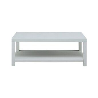 Westmore by ELK Lighting Herrin Blue Coastal Coffee Table with Storage | Lowe's