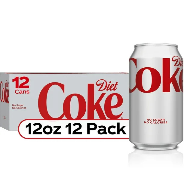 Diet Coke Soda Pop, 12 fl oz, 12 Pack Cans | Walmart (US)