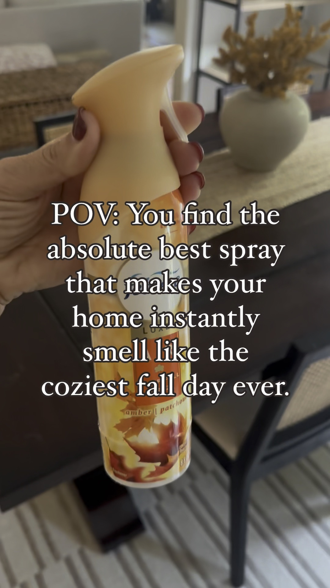 This spray makes your home instantly smell like fall! I’ve been using it after we cook and if I know guests are coming over soon! You are going to love it as well! 

#LTKVideo #LTKHome #LTKSeasonal