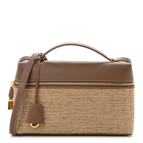 Loro Piana: All/Bags/Crossbody/LORO PIANA Calfskin Cotton Linen L27 Extra Pocket Bag Natural Ligh... | FASHIONPHILE (US)
